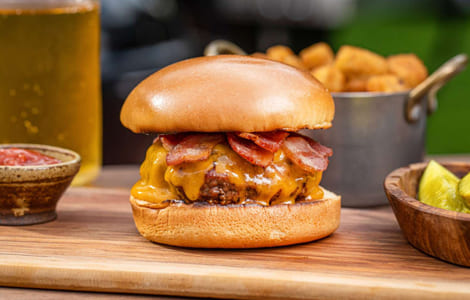Northfield Fry Takeaway Edinburgh Bacon Cheese Burger