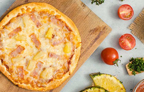 Northfield Fry Takeaway Edinburgh Ham & Pineapple Pizza